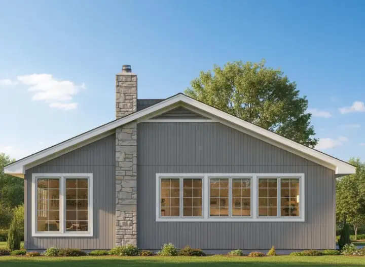 Traditional house plans 21-589 - front exterior, 1,513 sq ft, 2 bed, 2 bath house plans | Monster House Plans