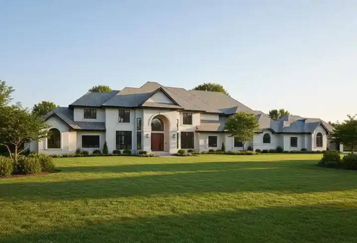 Traditional house plans 21-590 - front exterior, 11,825 sq ft, 6 bed, 6 bath house plans | Monster House Plans