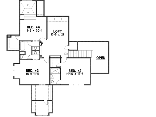 Upper/Second Floor Plan: 21-591