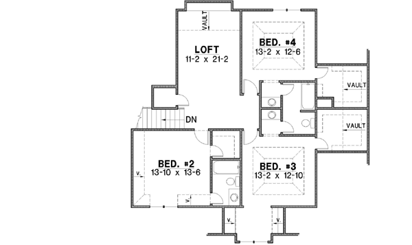 Upper/Second Floor Plan: 21-592