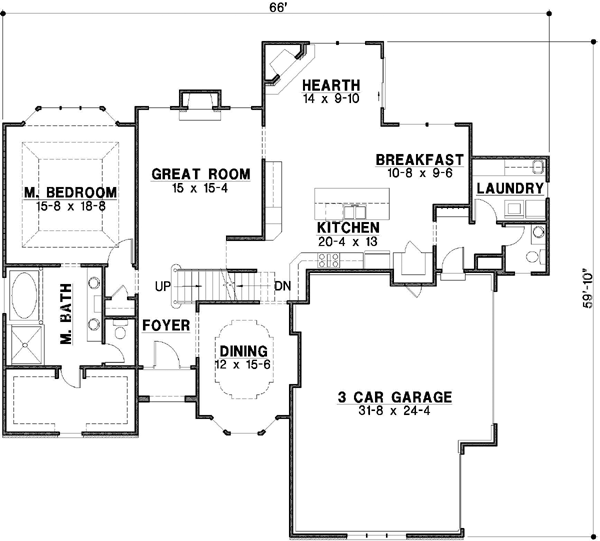Main Floor Plan: 21-593