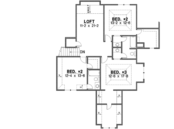 Upper/Second Floor Plan: 21-593