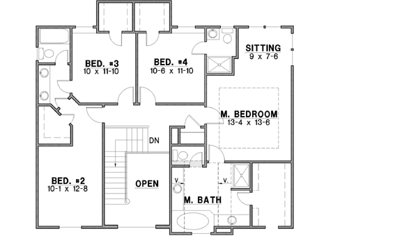 Upper/Second Floor Plan: 21-594