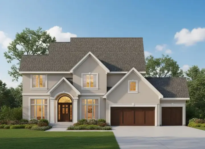 Traditional house plans 21-595 - front exterior, 2,867 sq ft, 4 bed, 3 bath house plans | Monster House Plans