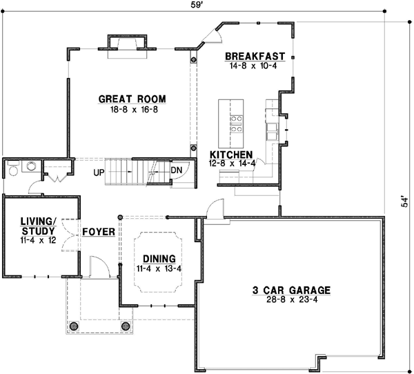 Main Floor Plan: 21-595