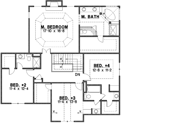 Upper/Second Floor Plan: 21-597