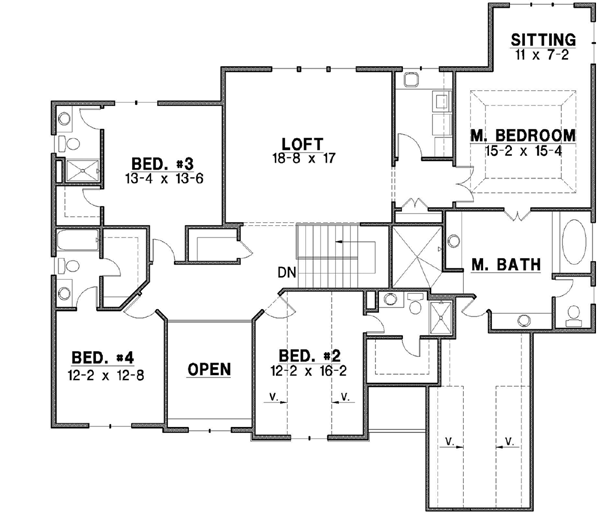 Upper/Second Floor Plan: 21-598