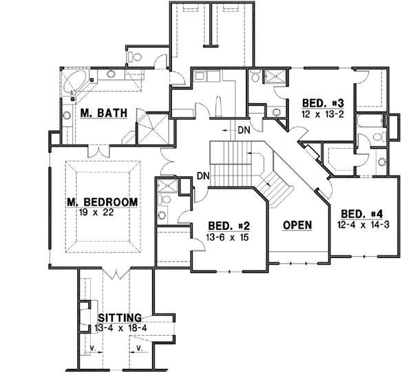 Upper/Second Floor Plan: 21-599