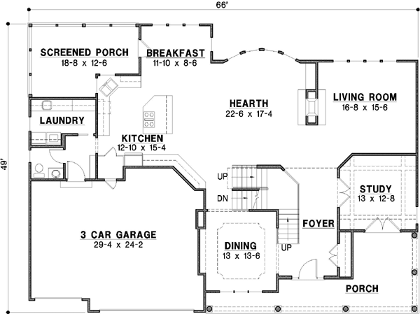 Main Floor Plan: 21-600
