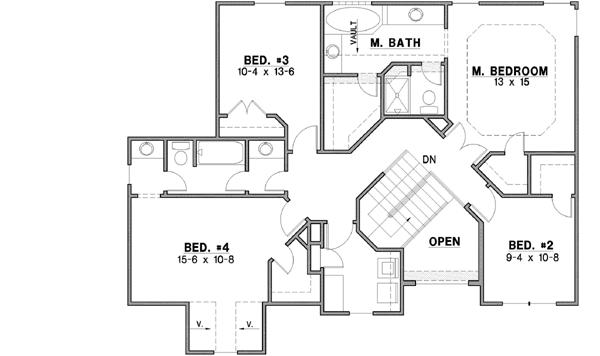 Upper/Second Floor Plan: 21-602