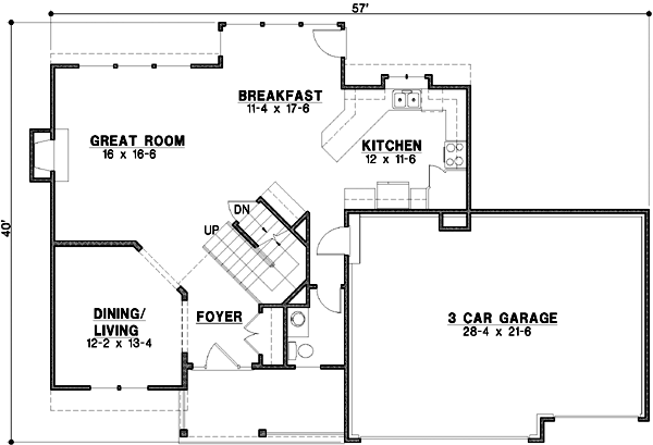 Main Floor Plan: 21-604