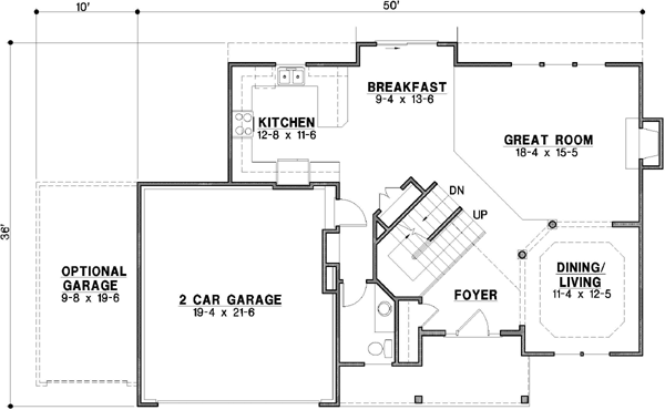 Main Floor Plan: 21-605