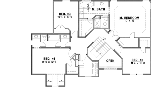 Upper/Second Floor Plan: 21-605