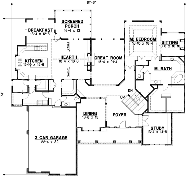 Main Floor Plan: 21-607