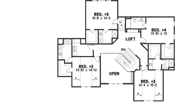 Upper/Second Floor Plan: 21-607