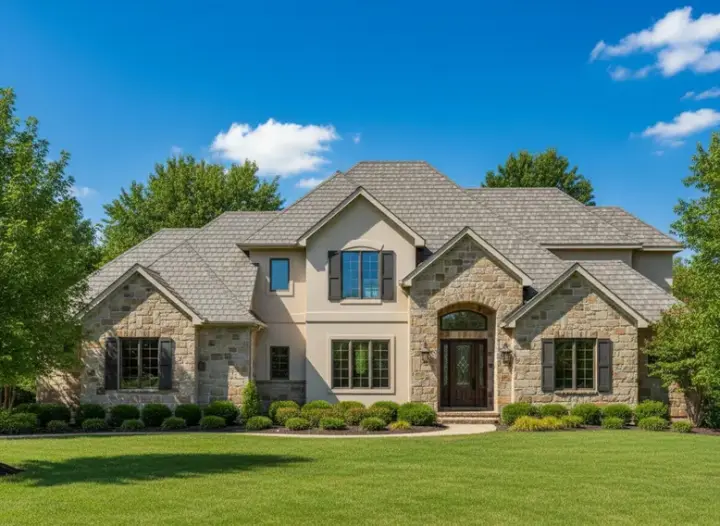 Traditional house plans 21-608 - front exterior, 4,981 sq ft, 5 bed, 4 bath house plans | Monster House Plans
