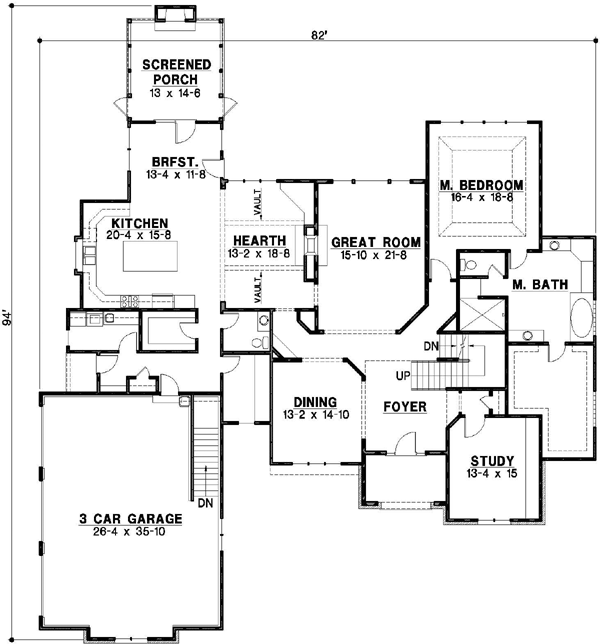 Main Floor Plan: 21-608