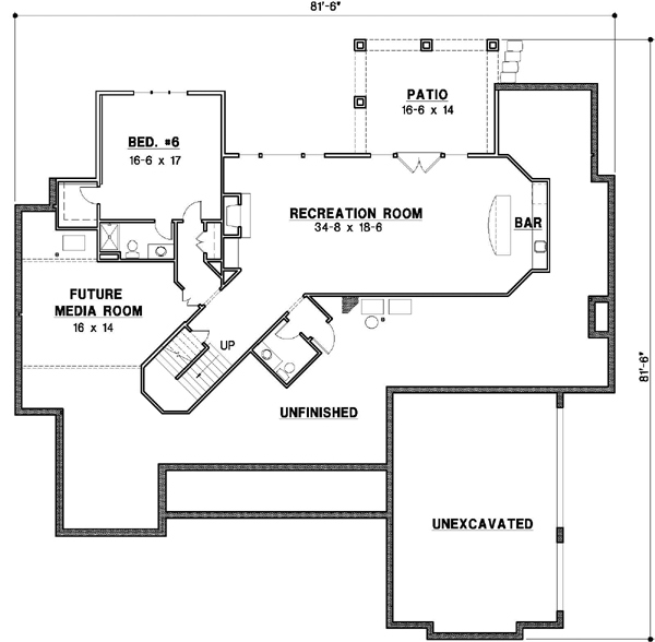 Lower Floor Plan: 21-609