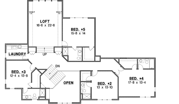 Upper/Second Floor Plan: 21-609