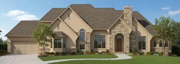 Traditional house plans 21-610 - front exterior, 6,366 sq ft, 5 bed, 5 bath house plans | Monster House Plans