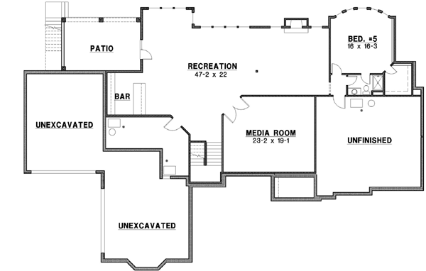 Lower Floor Plan: 21-610