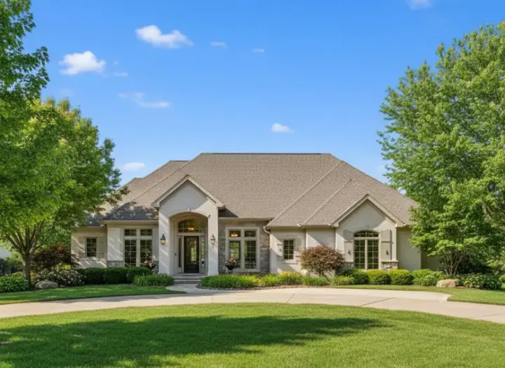 Traditional house plans 21-611 - front exterior, 4,678 sq ft, 4 bed, 2 bath house plans | Monster House Plans