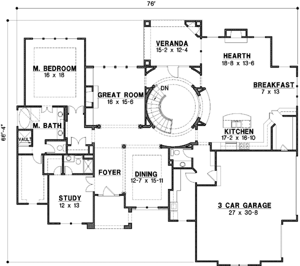 Main Floor Plan: 21-611