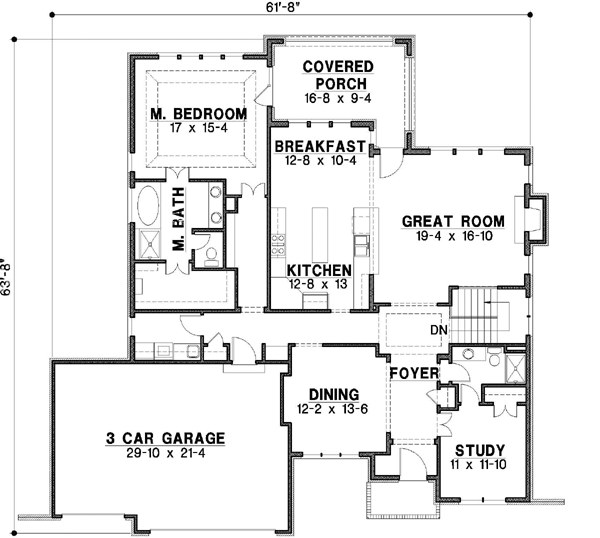 Main Floor Plan: 21-613