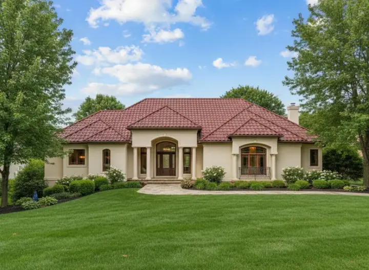 Traditional house plans 21-614 - front exterior, 4,342 sq ft, 4 bed, 3 bath house plans | Monster House Plans