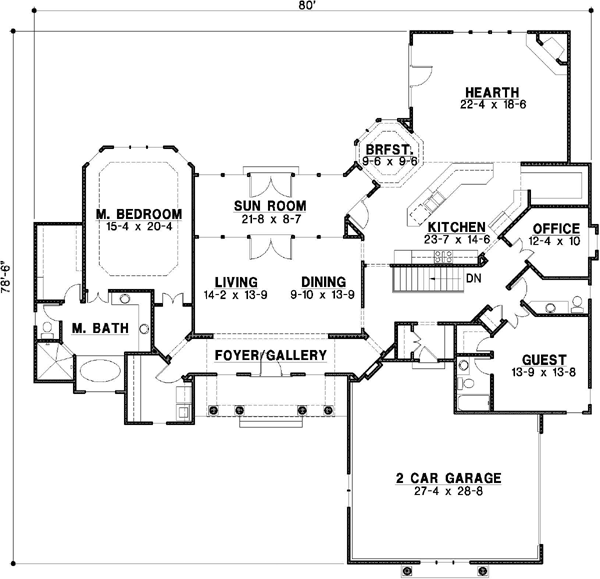 Main Floor Plan: 21-614