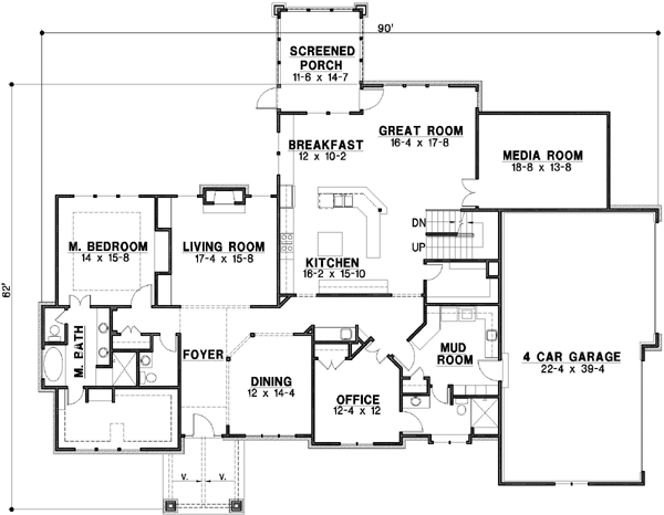 Main Floor Plan: 21-615