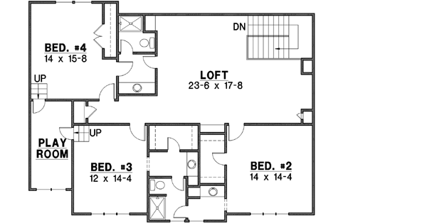 Upper/Second Floor Plan: 21-615