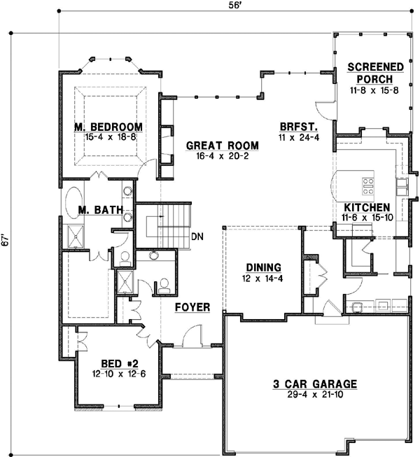 Main Floor Plan: 21-616