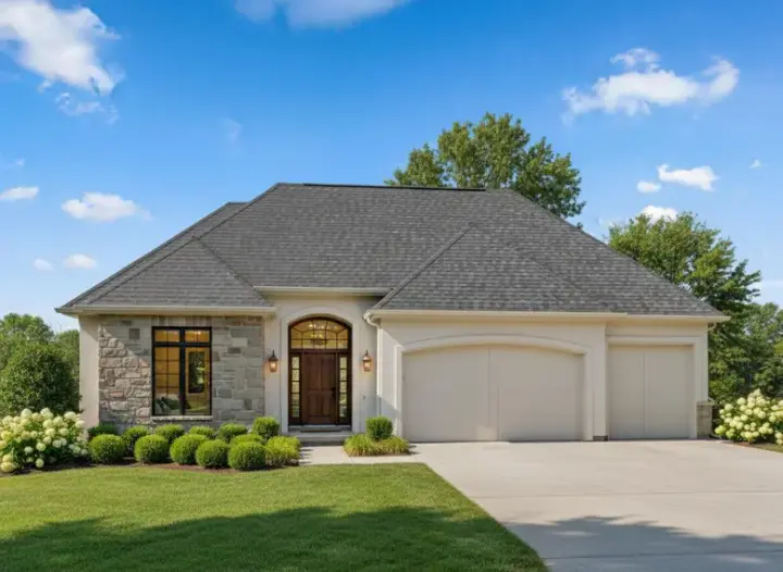 Traditional house plans 21-617 - front exterior, 3,629 sq ft, 4 bed, 3 bath house plans | Monster House Plans