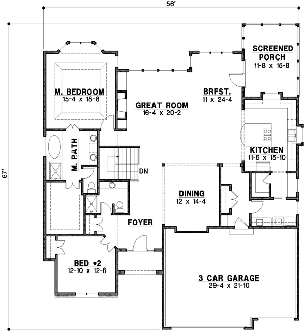 Main Floor Plan: 21-617