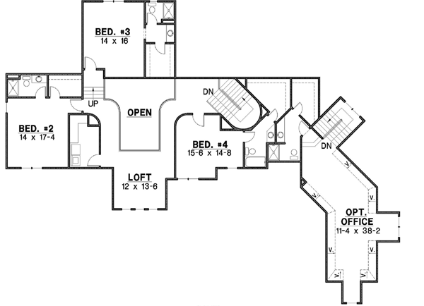 Upper/Second Floor Plan: 21-624