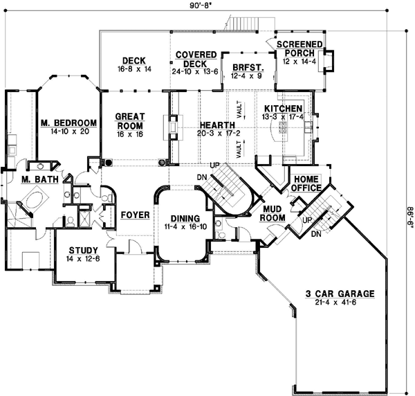 Main Floor Plan: 21-625