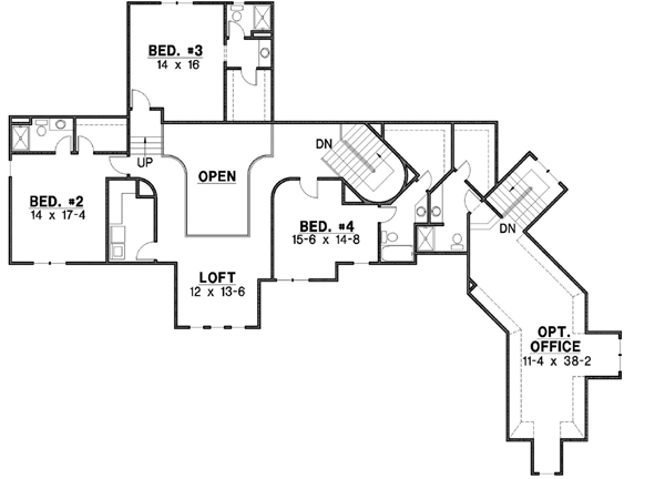 Upper/Second Floor Plan: 21-625
