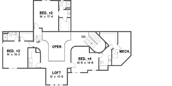 Upper/Second Floor Plan: 21-626