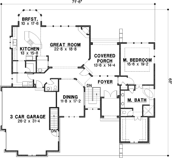 Main Floor Plan: 21-629