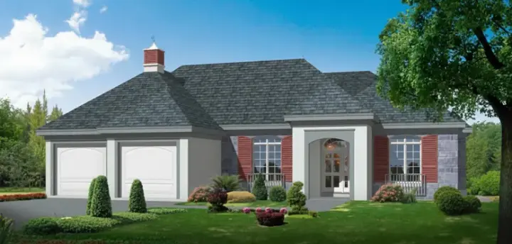 Traditional house plans 21-630 - front exterior, 4,657 sq ft, 3 bed, 2 bath house plans | Monster House Plans