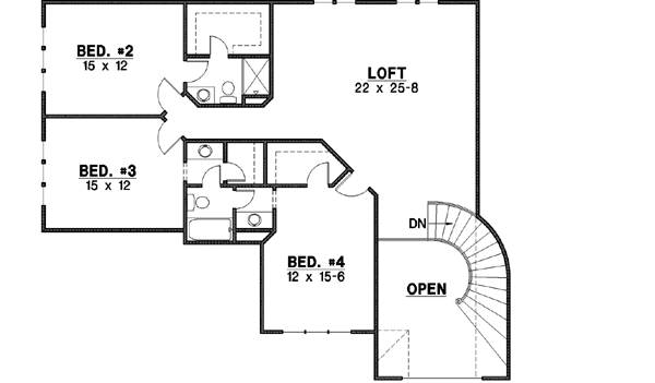 Upper/Second Floor Plan: 21-632