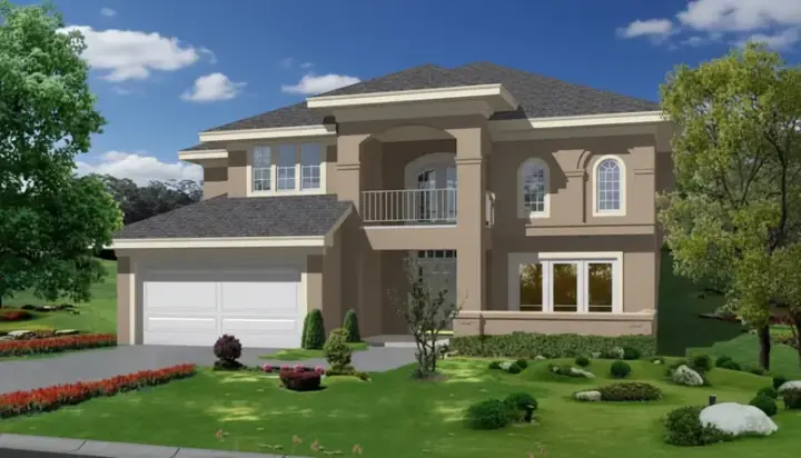 Traditional house plans 21-633 - front exterior, 1,749 sq ft, 1 bed, 1 bath house plans | Monster House Plans