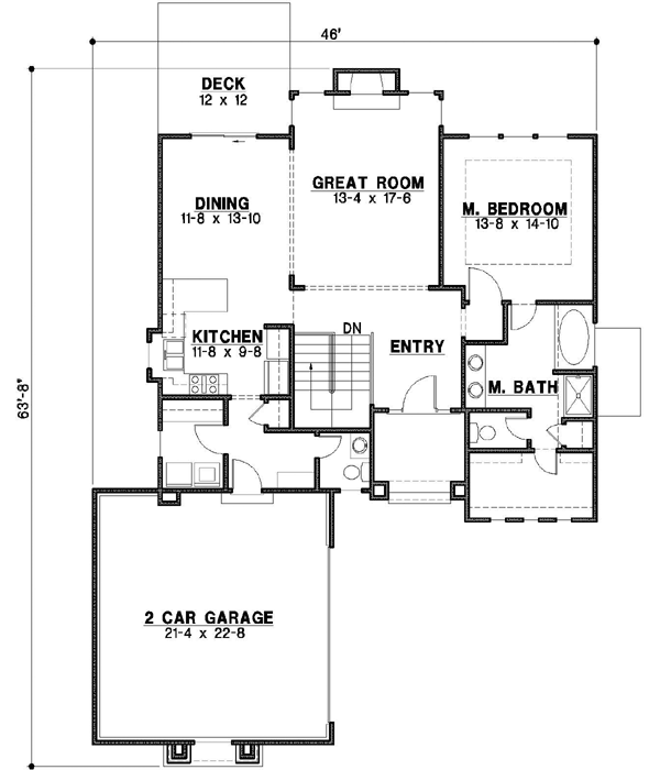 Main Floor Plan: 21-634