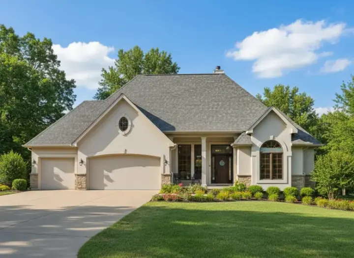 Traditional house plans 21-636 - front exterior, 3,893 sq ft, 4 bed, 3 bath house plans | Monster House Plans