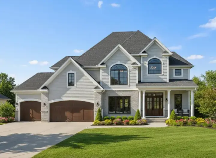 Traditional house plans 21-637 - front exterior, 2,965 sq ft, 4 bed, 3 bath house plans | Monster House Plans