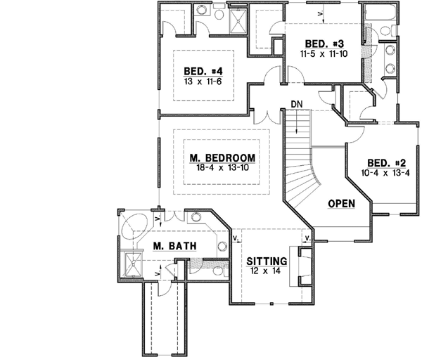 Upper/Second Floor Plan: 21-637