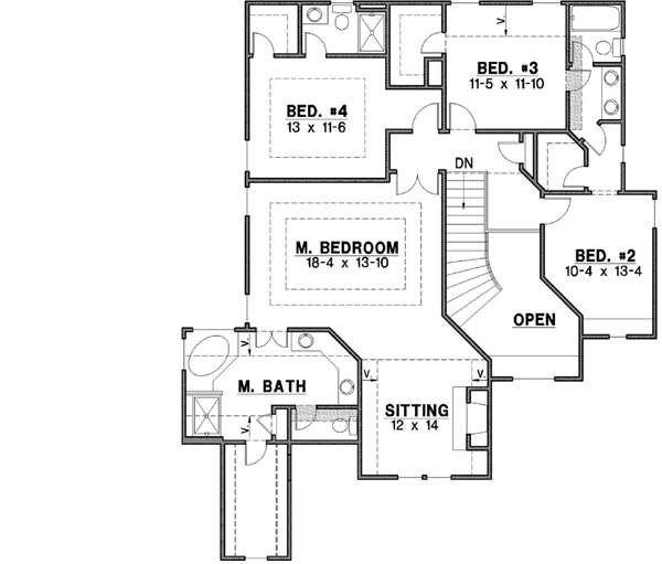 Upper/Second Floor Plan: 21-638
