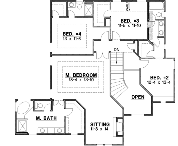 Upper/Second Floor Plan: 21-639