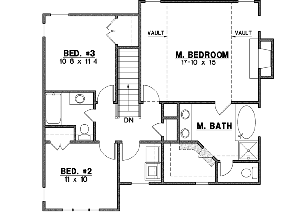Upper/Second Floor Plan: 21-640